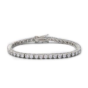 5mm Round Cut Diamond Tennis Bracelet